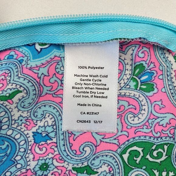 Talbots Top Womens Petite Small Paisley Lightweight Cross Back Colorful Blouse - Picture 5 of 8